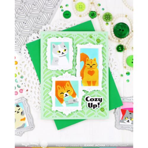 Waffle Flower - Happy Leaves Panel Die