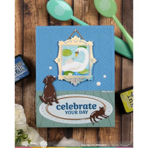 Waffle Flower - Happy Leaves Texture Die