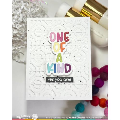 Waffle Flower - Happy Circles Panel Die