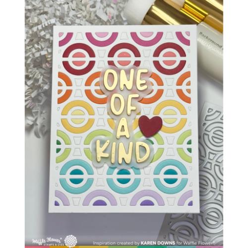 Waffle Flower - Happy Circles Panel Die