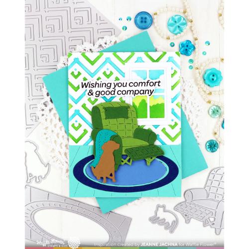 Waffle Flower - Happy Chevrons Stencil