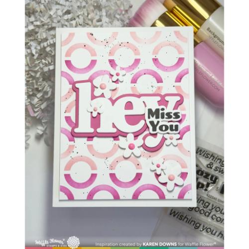 Waffle Flower - Happy Circles Stencil