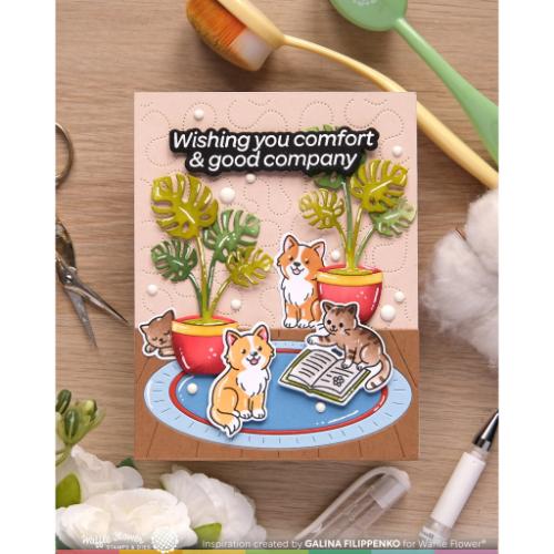 Waffle Flower - Simple Joy Coloring Stencil