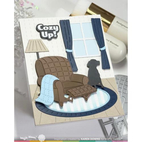 Waffle Flower - Cozy Spot Coloring Stencil