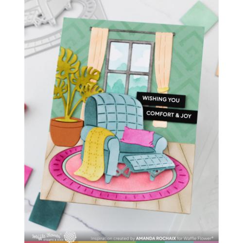 Waffle Flower - Cozy Spot Coloring Stencil