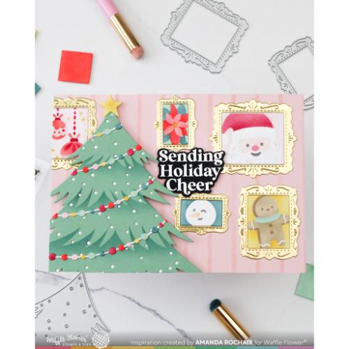 Waffle Flower - Postage Collage Frames Die