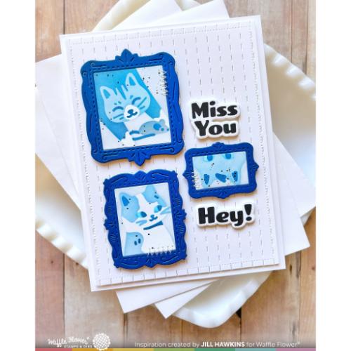 Waffle Flower - Postage Collage Frames Die