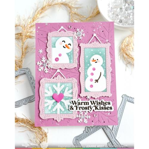 Waffle Flower - Postage Collage Frames Die