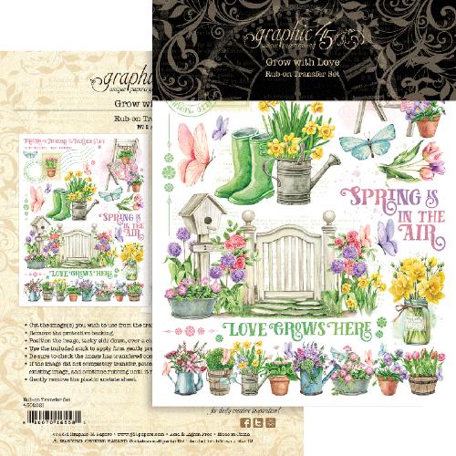 Graphic 45 - Grow with Love Rub-On Transfers