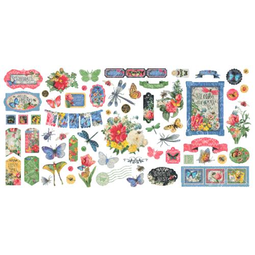 Graphic 45 Flutter Keepsake Kit with Exclusive Metal Die-Set (4503034) - Postage as per Actual