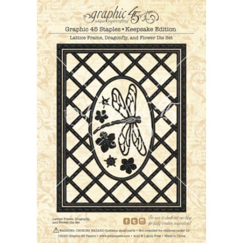 Graphic 45 Flutter Keepsake Kit with Exclusive Metal Die-Set (4503034) - Postage as per Actual