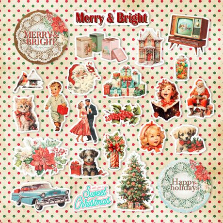 Memory Place Ephemera Cardstock Die-Cuts-Merry & Brigh