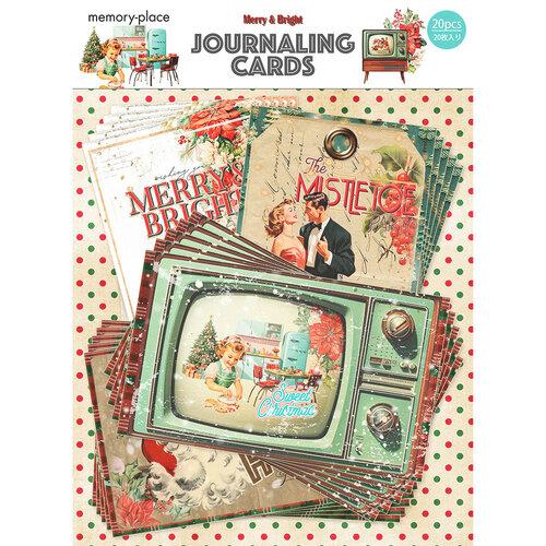 Memory Place Journal Card Pack 20/Pkg Merry & Bright