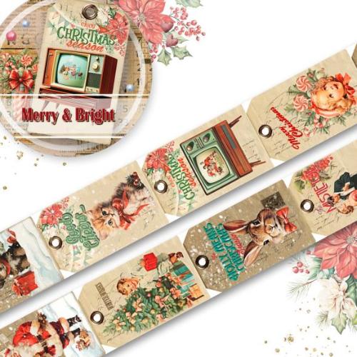 Memory Place Washi Tape 15mmx5m Merry & Bright #2