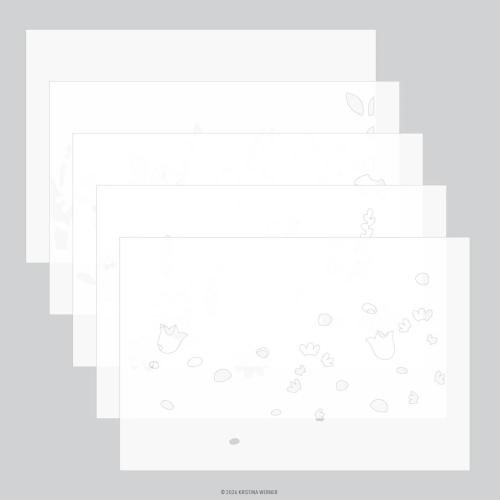 Concord & 9th - Flower Field Stamp Set (6 x 8), Dies and Stencil Bundle - Postage as per Actual