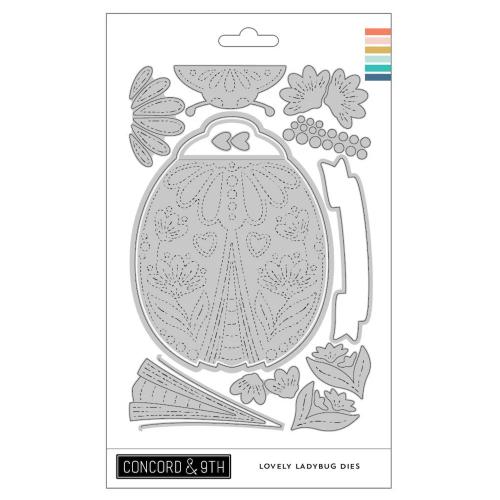 Concord & 9th - Lovely Ladybug Stamp Set (4 x 6) & Dies Bundle - Postage as per Actual