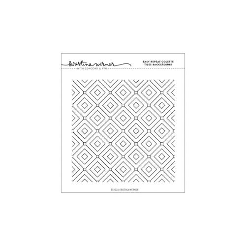 Concord & 9th - Easy Repeat Colette Tile Background Stamp (6 x 6)
