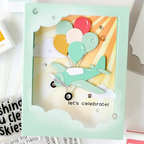 Concord & 9th - Clear Skies Stamp Set (4 x 4), Dies & Stencil Bundle - Postage as per Actual