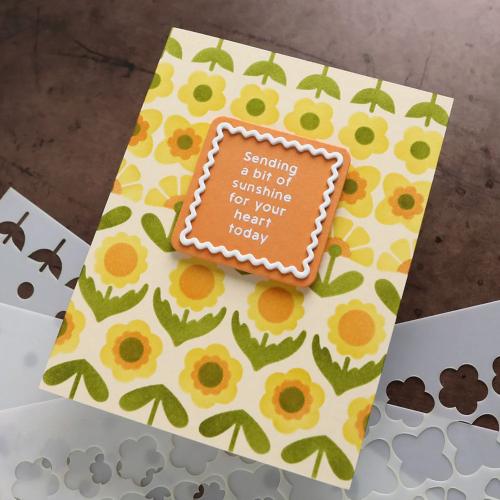 Concord & 9th - Petal Pop Greetings Stamp Set (4 x 6), Dies & Stencil Bundle - Postage as per Actual