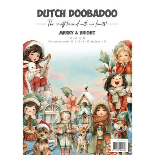 Dutch Doobadoo Merry and Bright A4 Collage Paper Set (473.005.081)