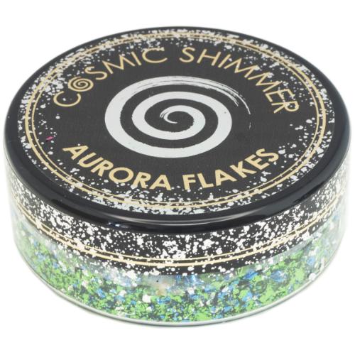 Creative Expressions Cosmic Shimmer Aurora Flakes 50ml-Icy Lagoon