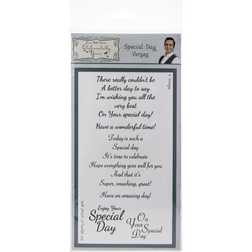 Sentimentally Yours By Phill Martin Clear Stamp Set Special Day Verses