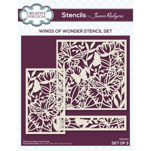 Creative Expressions Stencil Set By Jamie Rodgers Wings Of Wonder