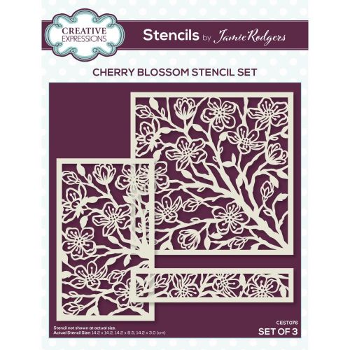 Creative Expressions Stencil Set By Jamie Rodgers Cherry Blossom