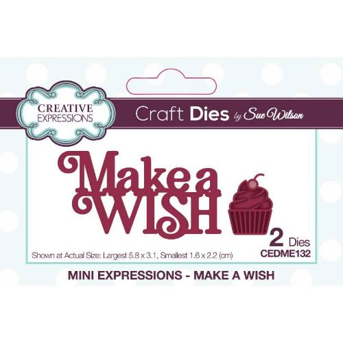 Creative Expressions Sue Wilson Mini Expressions Make A Wish Craft Die