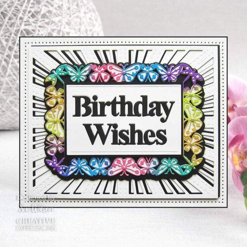 Creative Expressions - Sue Wilson - Frames & Tags Butterfly Rectangle Craft Die