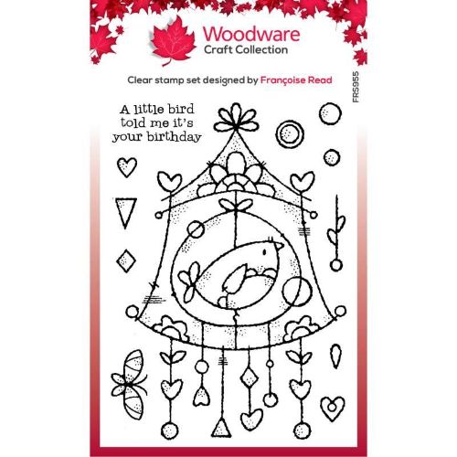 Woodware Clear Singles Wire Birdhouse 4 in x 6 in Stamp