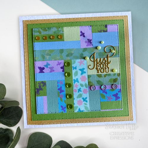 Creative Expressions Washi Strip Layering Stencil Breezy Blooms