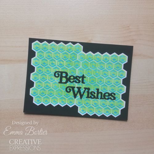 Creative Expressions Hidden Cubes Mini Triple Layering Stencil 4 in x 3 in Set of 3