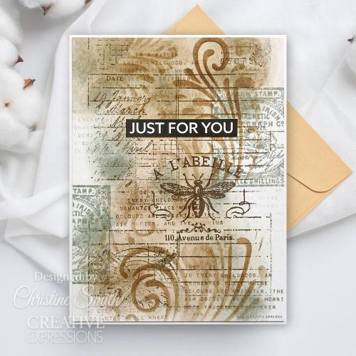 Creative Expressions Sam Poole Journal Notes 4 in x 6 in Clear Stamp Set