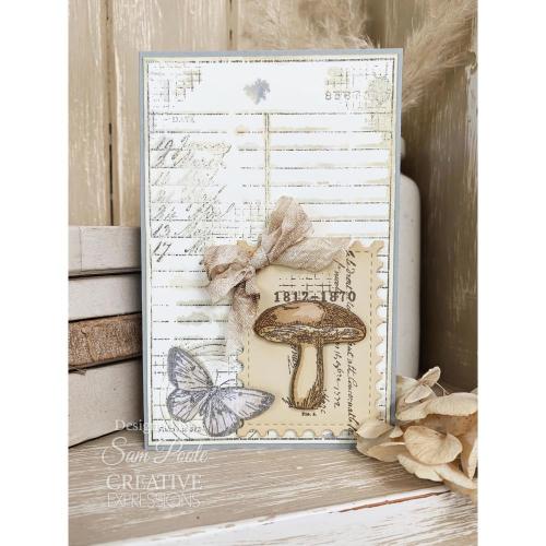 Creative Expressions Sam Poole Journal Notes 4 in x 6 in Clear Stamp Set