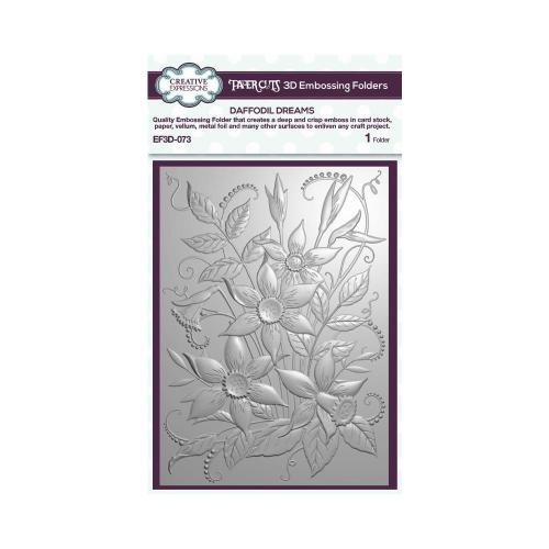Creative Expressions Daffodil Dreams 5 in x 7 in 3D Embossing Folder