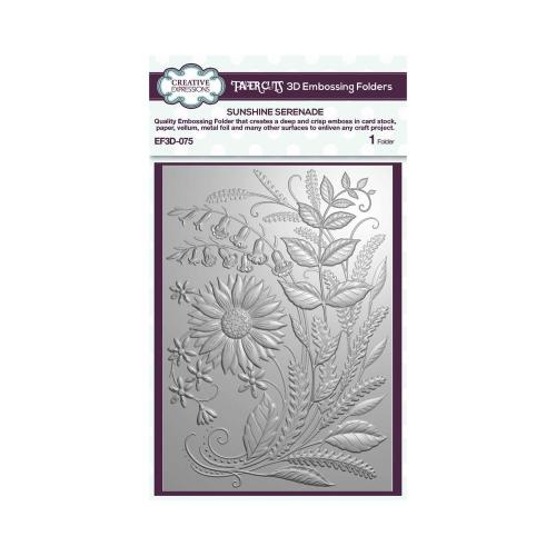 Creative Expressions Sunshine Serenade 5 in x 7 in 3D Embossing Folder