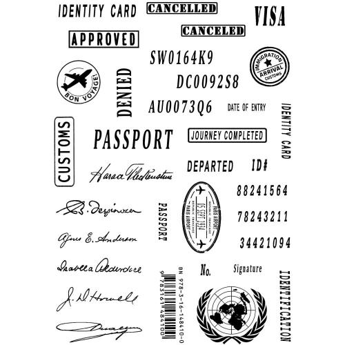 Creative Expressions Taylor Made Journals Passport 6 in x 8 in Clear Stamp Set (CEC1068)