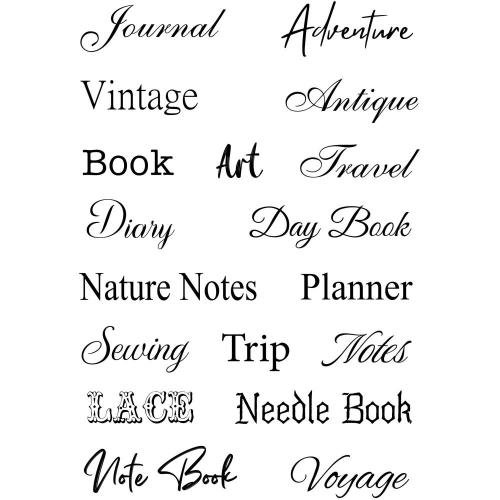Creative Expressions Taylor Made Journals The Bookmakers Stamp 6 in x 8 in Clear Stamp Set (CEC1069)