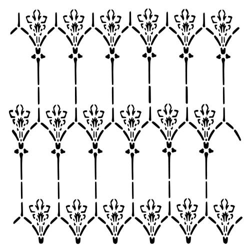 Creative Expressions Taylor Made Journals Garden Trellis 6 in x 6 in Stencil 1 (CEST149)