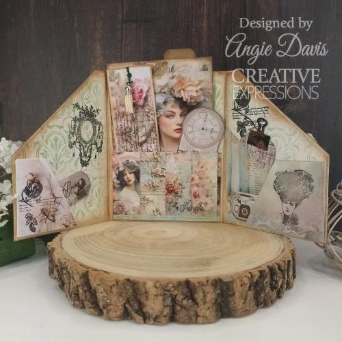 Creative Expressions Taylor Made Journals Chateau Garden 6 in x 8 in Clear Stamp Set