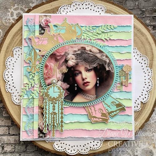 Creative Expressions Taylor Made Journals Chateau Life 6 in x 8 in Clear Stamp Set