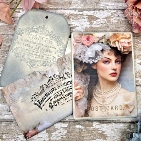 Creative Expressions Taylor Made Journals Victorian 6 in x 8 in Clear Stamp Set