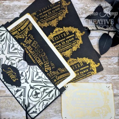 Creative Expressions Taylor Made Journals Victorian 6 in x 8 in Clear Stamp Set