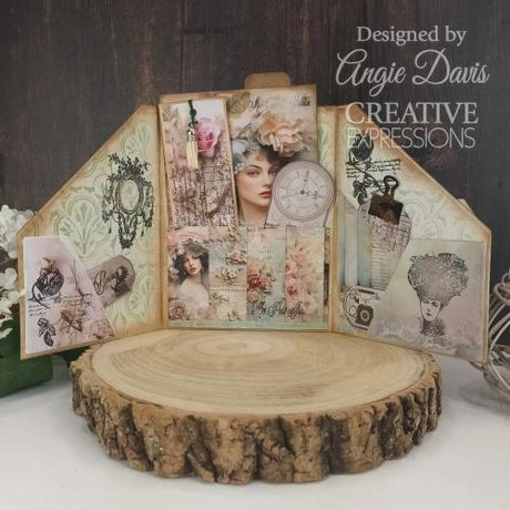 Creative Expressions Taylor Made Journals Ledger 6 in x 8 in Clear Stamp Set