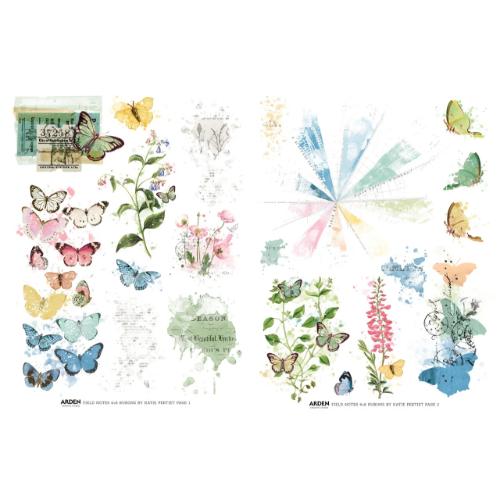 Arden Creative Studio Field Notes 6x8 Inch Rub-On Transfer Set (ACSRO0007)