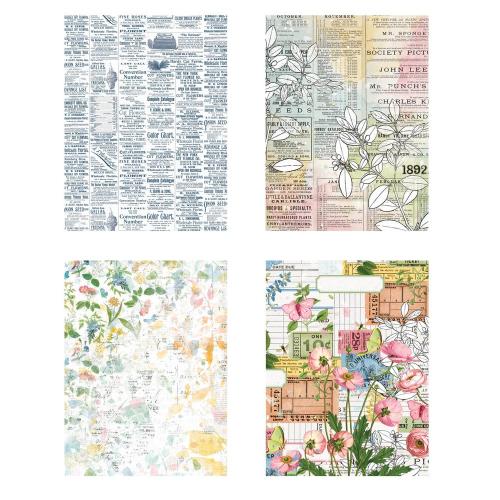 Arden Creative Studio Field Notes 6x8 Inch Decoupage Paper (12pcs) (ACSDP0003)