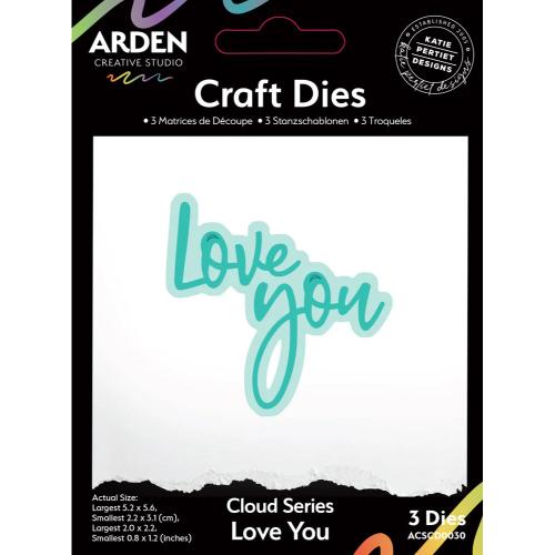 Arden Creative Studio Sentiment Cloud Series Craft Set Die Love You (ACSCD0030)