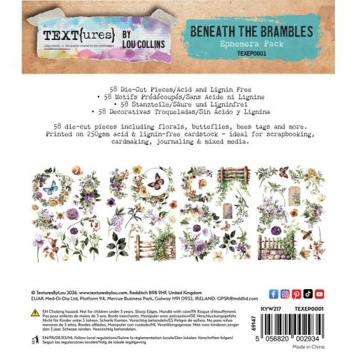 TEXT(ures) Beneath the Brambles Ephemera Pack (58pcs) (TEXEP0001)