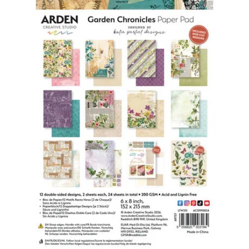 Arden Creative Studio Garden Chronicles 6x8 Inch Paper Pad by Katie Pertiet (ACSPP0024)